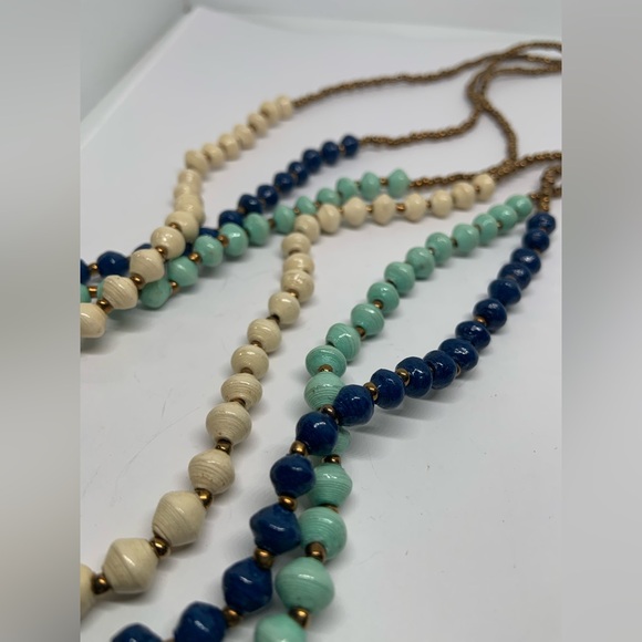 Teng Yue Boho Multi-color Knotted Necklace - Picture 4 of 8